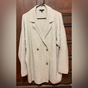 J. Crew wool-blend bouclé double-breasted sweater-blazer